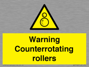 WV7769: Warning Counterrotating rollers