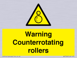 WV7769: Warning Counterrotating rollers