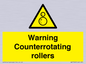 WV7769: Warning Counterrotating rollers
