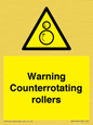 WV7769: Warning Counterrotating rollers