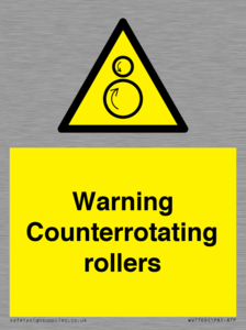 WV7769: Warning Counterrotating rollers