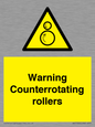 WV7769: Warning Counterrotating rollers