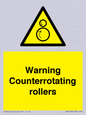 WV7769: Warning Counterrotating rollers