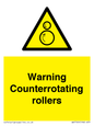 WV7769: Warning Counterrotating rollers