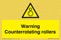 WV7769: Warning Counterrotating rollers