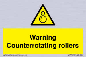 WV7769: Warning Counterrotating rollers