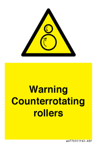 WV7769: Warning Counterrotating rollers