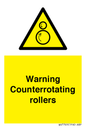 WV7769: Warning Counterrotating rollers