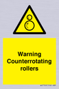 WV7769: Warning Counterrotating rollers