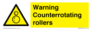 WV7769: Warning Counterrotating rollers