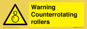 WV7769: Warning Counterrotating rollers