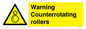 WV7769: Warning Counterrotating rollers