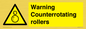 WV7769: Warning Counterrotating rollers