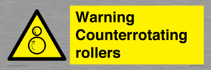 WV7769: Warning Counterrotating rollers