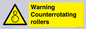 WV7769: Warning Counterrotating rollers