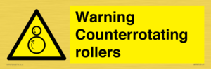 WV7769: Warning Counterrotating rollers