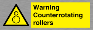 WV7769: Warning Counterrotating rollers