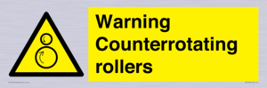WV7769: Warning Counterrotating rollers