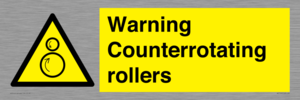 WV7769: Warning Counterrotating rollers