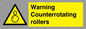 WV7769: Warning Counterrotating rollers