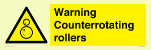 WV7769: Warning Counterrotating rollers