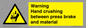 WV7770: Warning Hand crushing between press brake and material