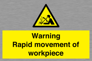 WV7771: Warning Rapid movement of workpiece