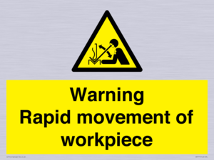 WV7771: Warning Rapid movement of workpiece