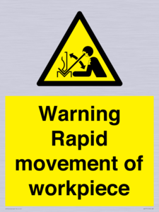 WV7771: Warning Rapid movement of workpiece