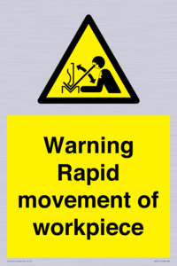 WV7771: Warning Rapid movement of workpiece