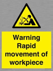WV7771: Warning Rapid movement of workpiece