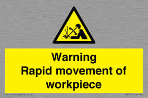 WV7771: Warning Rapid movement of workpiece