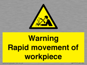 WV7771: Warning Rapid movement of workpiece