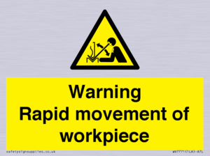 WV7771: Warning Rapid movement of workpiece