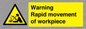 WV7771: Warning Rapid movement of workpiece