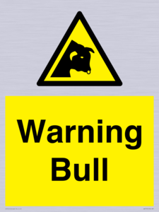 WV7772: Warning bull