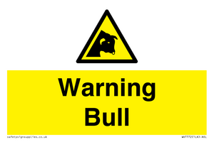 WV7772: Warning bull