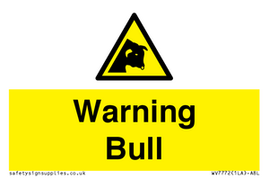 WV7772: Warning bull