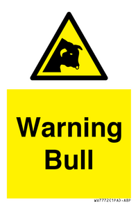 WV7772: Warning bull
