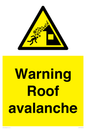 WV7775: Warning Roof avalanche