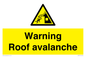 WV7775: Warning Roof avalanche