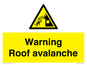 WV7775: Warning Roof avalanche
