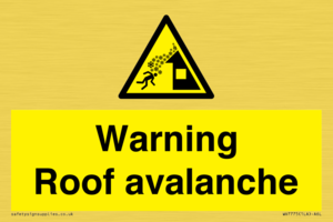 WV7775: Warning Roof avalanche