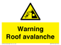WV7775: Warning Roof avalanche