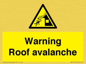 WV7775: Warning Roof avalanche