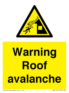 WV7775: Warning Roof avalanche