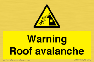 WV7775: Warning Roof avalanche