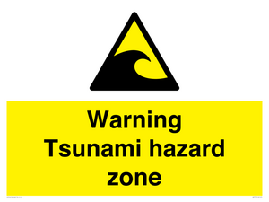 WV7779: Warning Tsunami hazard zone