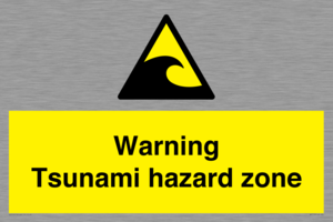WV7779: Warning Tsunami hazard zone