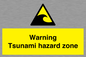 WV7779: Warning Tsunami hazard zone